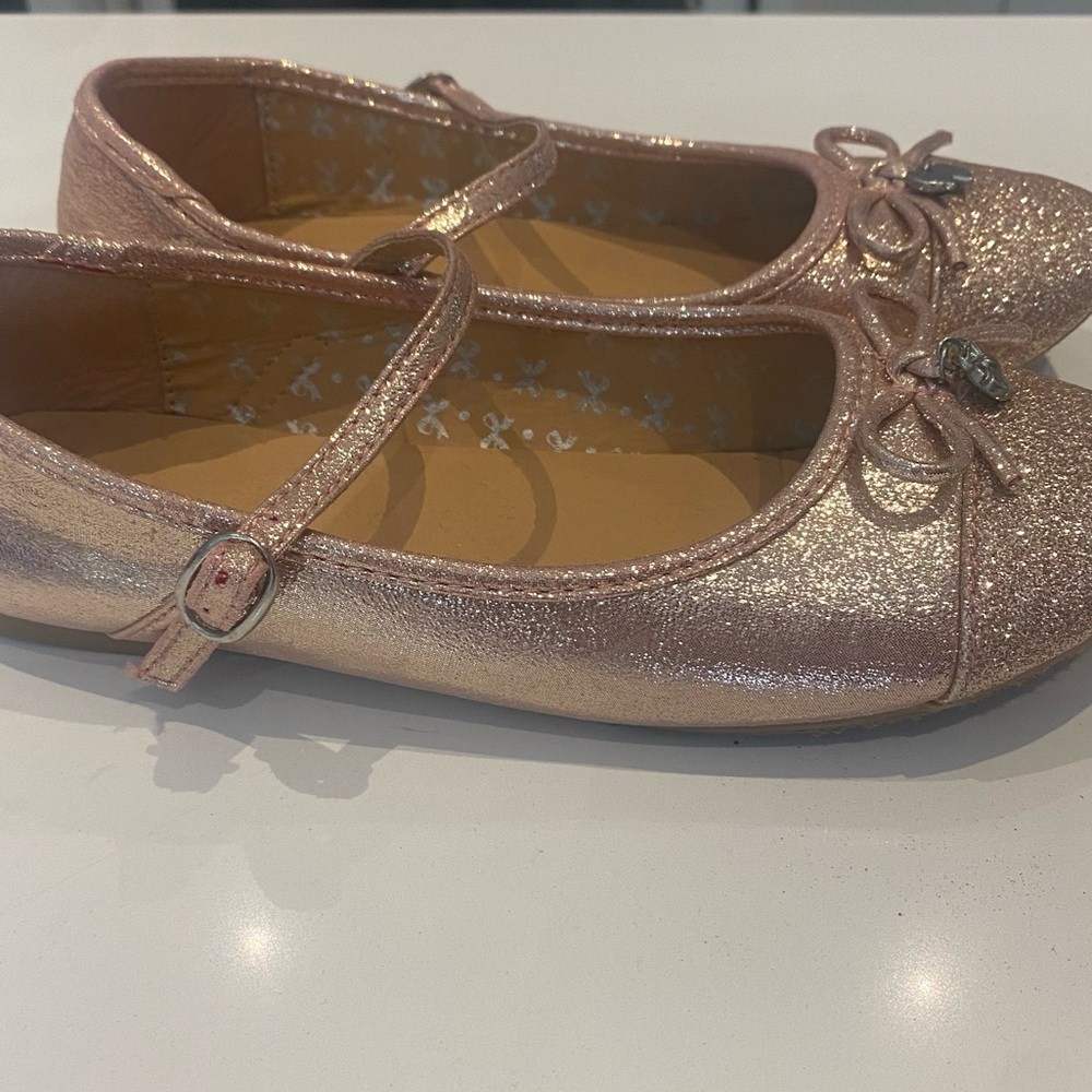 Dress shoes for girl sparkly pink in good condition😊